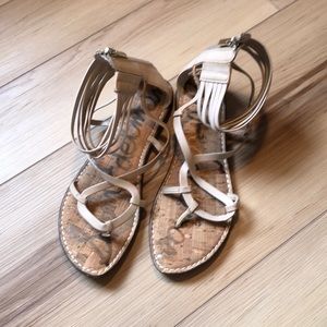 Sam Edelman Glenda Gladiator Ankle Wrap Sandals 9